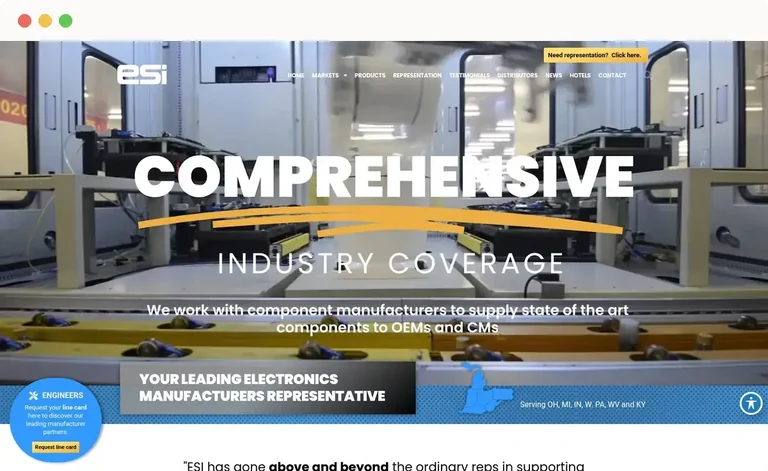 Electronic Salesmasters website preview