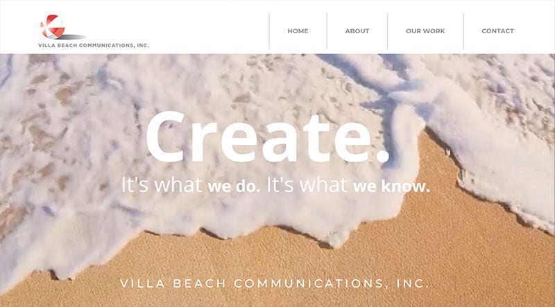 Villa Beach website